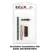 Thread Insert by E-Z LOK – M6 x 1, Carbon Steel, Red, Pack of 10, Model 650-6