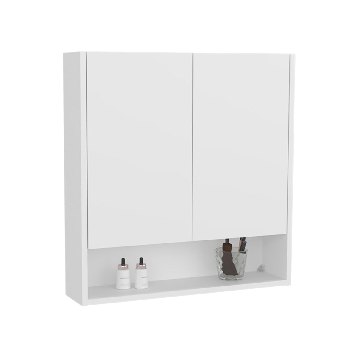 25" Susitna Medicine Cabinet by DEPOT E-SHOP – Engineered Wood, White, Model DE-GLB11600