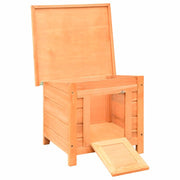 Cat House Solid Pine & Fir Wood 19.7"x18.1"x17. by vidaXL – Medium, Fir Wood, Brown, Model 170640