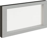 Global Industrial Modular Partition Stacking Panel with Glass, 30"W x 16"H
