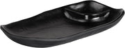 G.E.T. Enterprises JW4031-B 7 1/2" x 4 1/2" Black Tray | Dishwasher safe, Shatterproof, Great for Cafeteria Meals, School Lunches, Entrees and Sides