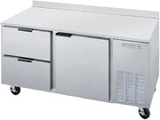 Beverage-Air 67" Stainless Steel 2-Drawer Worktop Refrigerator
