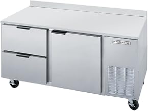 Beverage-Air 67" Stainless Steel 2-Drawer Worktop Refrigerator