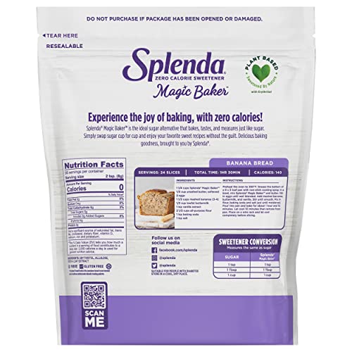 SPLENDA White / 16 Ounce (Pack of 6) / 1 Stevia