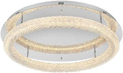 ELEGANT Lighting Bowen 29.5 inch LED Flush Mount in Chrome