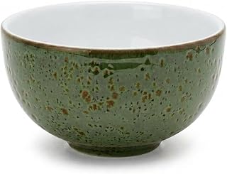 Tuxton Artisan Geode Geode Olive Reactive Natural 17-Ounce Soup Bowl, Case of 24, Green/White;