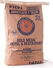 Gold Medal All Purpose Bleached Enriched Malted Hotel and Restaurant Flour, 50 Pound - 1 each.