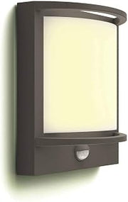 PHILIPS MyGarden Samondra LED Wall Light with Motion Sensor for Outdoor Lighting, Built-in, 12 Watts, Anthracite, 405 x 315 x 256 mm