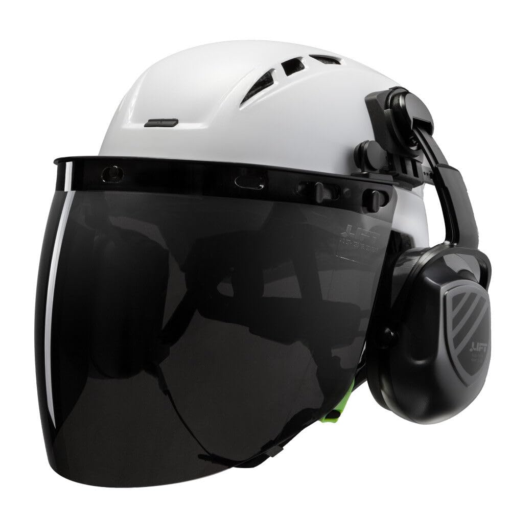 Safety RADIX Curved Full Faceshield - Smoke by LIFT – One Size, Blend, Multi, Model HHS-23S