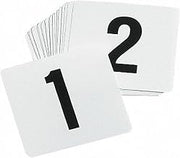 TableCraft TN100 Number Card Sign Set, 4", 1-100, Hand wash only, Plastic