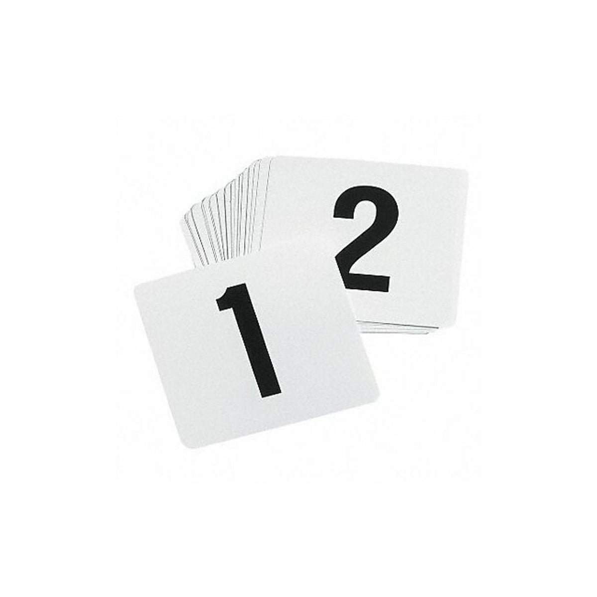 Number Card Sign Set by Tablecraft – Stainless Steel, Model TN100