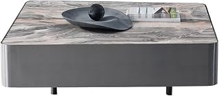 Coffee Table Light Luxury Marble Square Coffee Table Modern Villa Side Table Bedroom Side Table Sofa Table Mesa para Centro De Sala