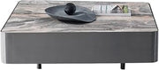 Mesa para Centro De Sala Light Luxury Marble Square Coffee Table Modern Villa Side Table Bedroom Side Table Sofa Table Coffee Table
