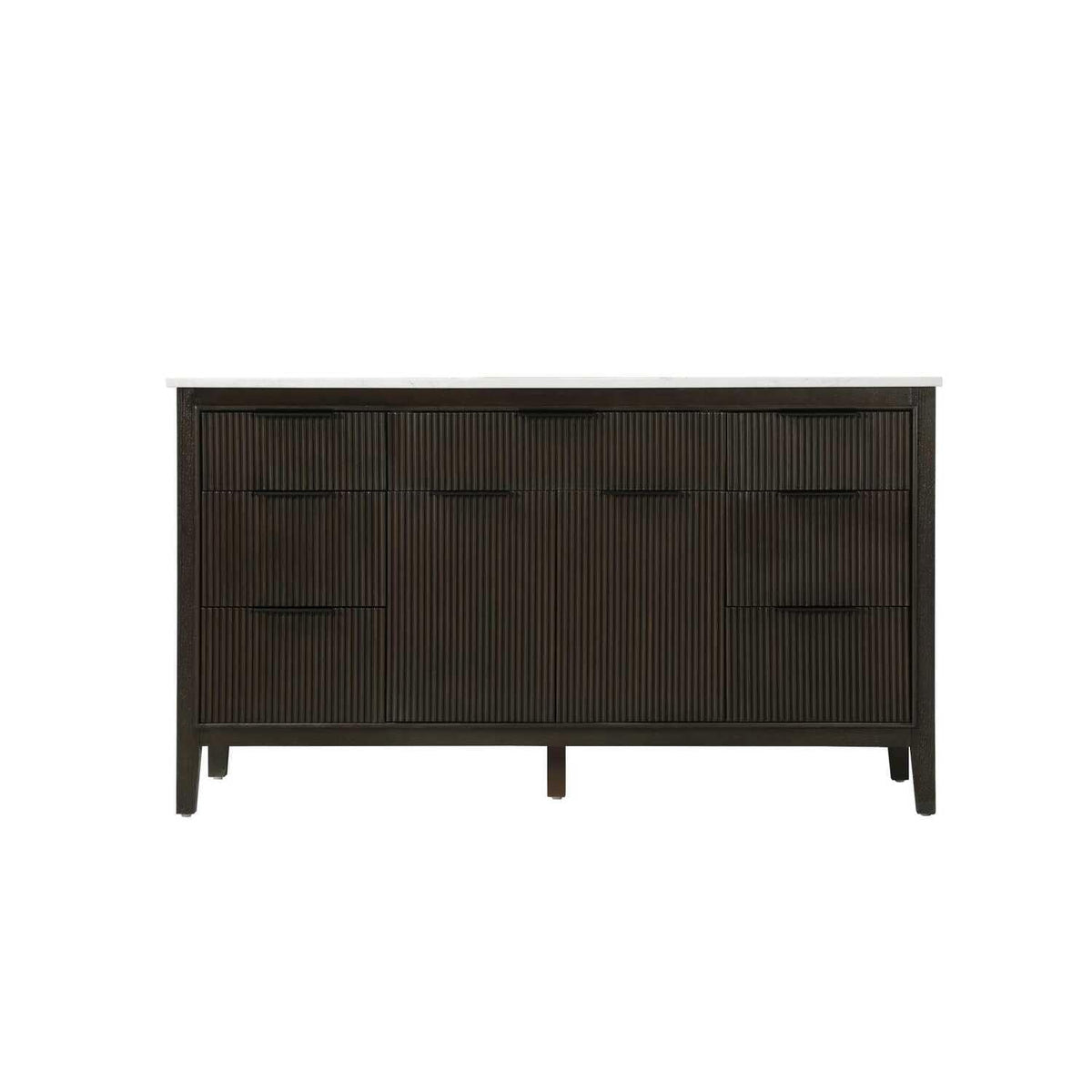 60" Single Bathroom Vanity in Chocolate Oak by Elegant Kitchen and Bath – unspecified, Aluminum, Chocolate, Model VF29860CO
