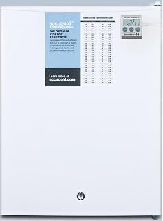 ACCUCOLD FF28LWHPLUS2 Compact All-Refrigerator - White; 2.4 Cu.Ft.; Automatic Defrost; Factory Installed Lock; CARB Compliant; RHD (Right-Hand Door Swing)