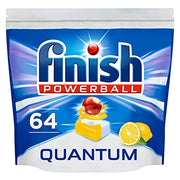 Finish 64 Count (Pack of 1) / Original / Lemon Dishwasher Detergent