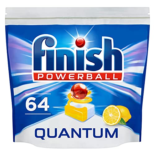 Finish 64 Count (Pack of 1) / Original / Lemon Dishwasher Detergent