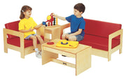 Living Room 4 Piece Set by Jonti-Craft – Onesize, Wood, Red, Pack of 4, Model 0380JC