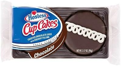 Hostess Single Serve Frosted Chocolate CupCakes, 3.169 Ounce -- 36 per case.