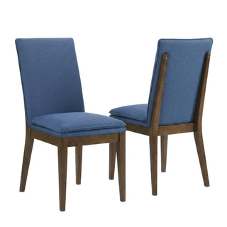 Upholstered Dining Chair with Cushion Set of by Starlight Canyon Home – Solid Rubberwood, Manufactured wood, Oak wood veneers, 100% polyester, Brown, Pack of 2