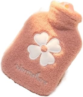 Hot Water Bottle Bag Hotpack for Pain Relief Menstrual Cramp,hot and Cold Compress, Hand Feet Warmer(Twilight Pink Hyuna,500ml)