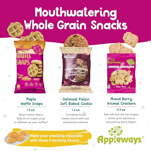 Appleways Oatmeal Raisin / 1.4 Ounce (Pack of 160) / 160 Breakfast Biscuits & Cookies