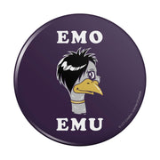Emo Emu Funny Humor Pinback Button Pin by GRAPHICS & MORE – 3 Inches, Metal, Multi, Model PINBACK.300.QQBCRLCTC.Z003340_8