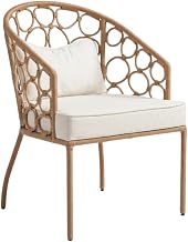 Starlight Canyon Home Brown Pebble Dining Chair, Distressed Finish, Stylish, Upholstered Seat, Durable, Ideal for Modern Dining Rooms