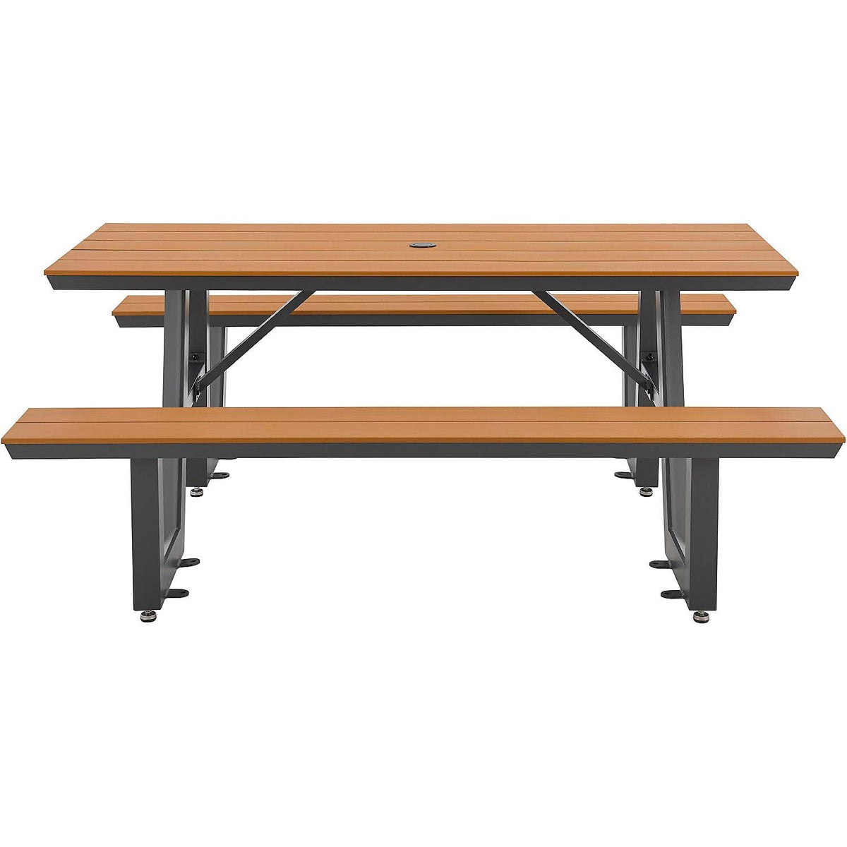 Urban 6'L Rectangular Picnic Table by Global Industrial – Plastic, Tan, Model OTZY-18A