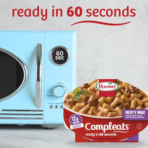 HORMEL COMPLEATS Beefy Mac / 7.5 Ounce (Pack of 7) / Microwave Meals Pasta & Noodle Dishes