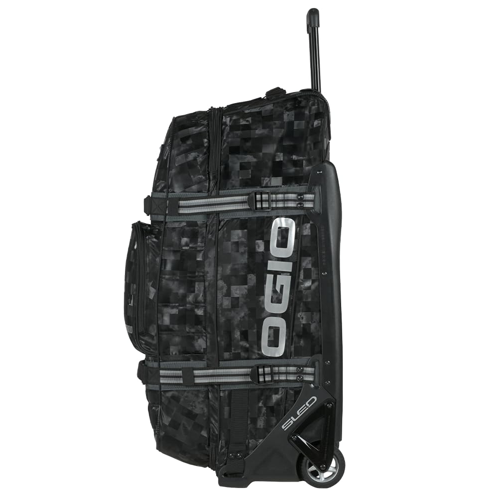 RIG9800 Pro Wheeled Gear Bag Cloud Racer by OGIO – 125 liters, Nylon, Black Gray, Model 801003.32