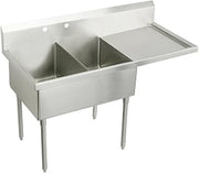 Elkay SS8254R4 Commercial Sink, Lustrous Satin Finish