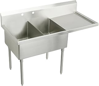 Elkay SS8254R4 Commercial Sink, Lustrous Satin Finish