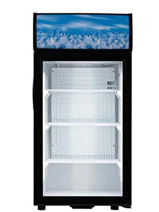Countertop Glass Display Refrigerator by Adcraft – 2.7 cubic_feet, Model CDRF-1D/2.7