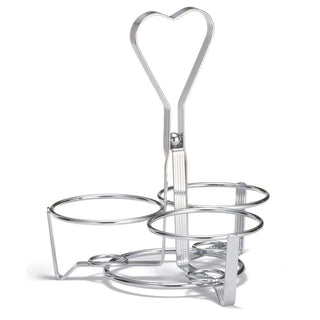 3-Ring Chrome-Plated Condiment Rack by Tablecraft – 3-1/4-Inch, Chrome, Model 1370R