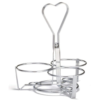 3-Ring Chrome-Plated Condiment Rack by Tablecraft – 3-1/4-Inch, Chrome, Model 1370R