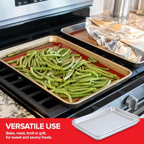 Stock Your Home Half Sheet / Silver / 2 Baking & Cookie Sheets