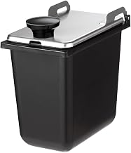 Jar & Stainless Steel Hinged Lid, Use with Mini Rails, 1/9 Size, 6"Deep