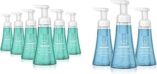 Method Foaming Hand Soap, Waterfall, Paraben and Phthalate Free, Biodegradable Formula, 10 fl oz & Foaming Hand Soap, Sea Minerals, Paraben and Phthalate Free, Biodegradable Formula, 10 fl oz