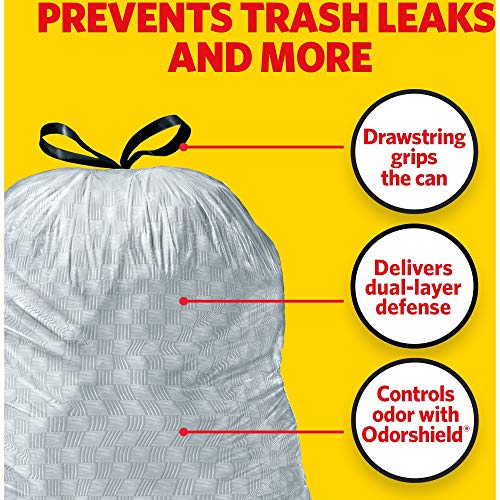 Glad White / 1 Count (Pack of 1) / Fresh Trash Bags