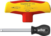 Wiha Drehmoment-Schraubendreher mit Quergriff TorqueVario®-S T electric variabel einstellbare Drehmomentbegrenzung 5-14 Nm, 6 mm