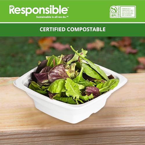 Responsible Products 24 oz (50 Count) / Classic White / Casual Bowls