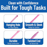 SPARTA Pink / 12 / 48 Inch Broom Handles