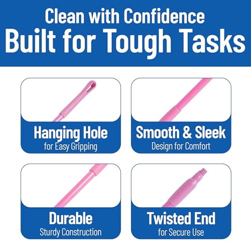 SPARTA Pink / 12 / 48 Inch Broom Handles
