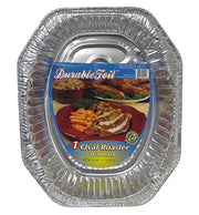 Durable Foil Oval Aluminum Roasting Pan by Durable Packaging – Aluminum, Pack of 36, Model D40036