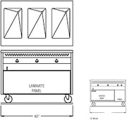48" Heated Cabinet Base Hot Food Table