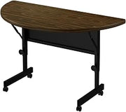 Correll Top Flip Table with Walnut and Black Finish FT2448HR-01-09-01
