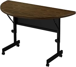 Correll Top Flip Table with Walnut and Black Finish FT2448HR-01-09-01