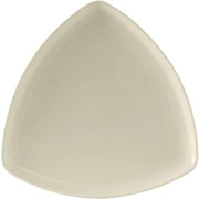 Tuxton China BEZ-1177 Plate, 11-7/8", Triangular, Rolled Edge, Microwave and Dishwasher Safe, Oven Proof, Fully Vitrified, Ceramic, DuraTux, American White/Eggshell, Pack of 12