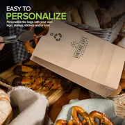 Stock Your Home 1000 / 6 Lb / Brown Food Storage Bags